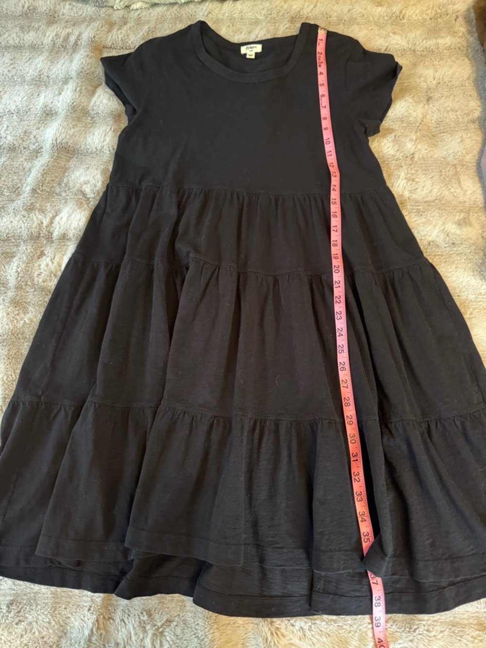 Dylan Black Women's Short-Sleeve Tiered Dress - Picture 5 of 9